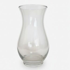 Pasabahce Turkey Clear Glass Vase Elegant Home Decor Table Centerpiece
